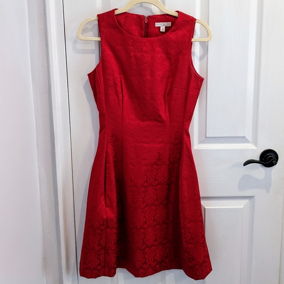 Eva Mendes for NY&CO - Maria Dress - red sleeveless midi - size 0 - Picture 1 of 7